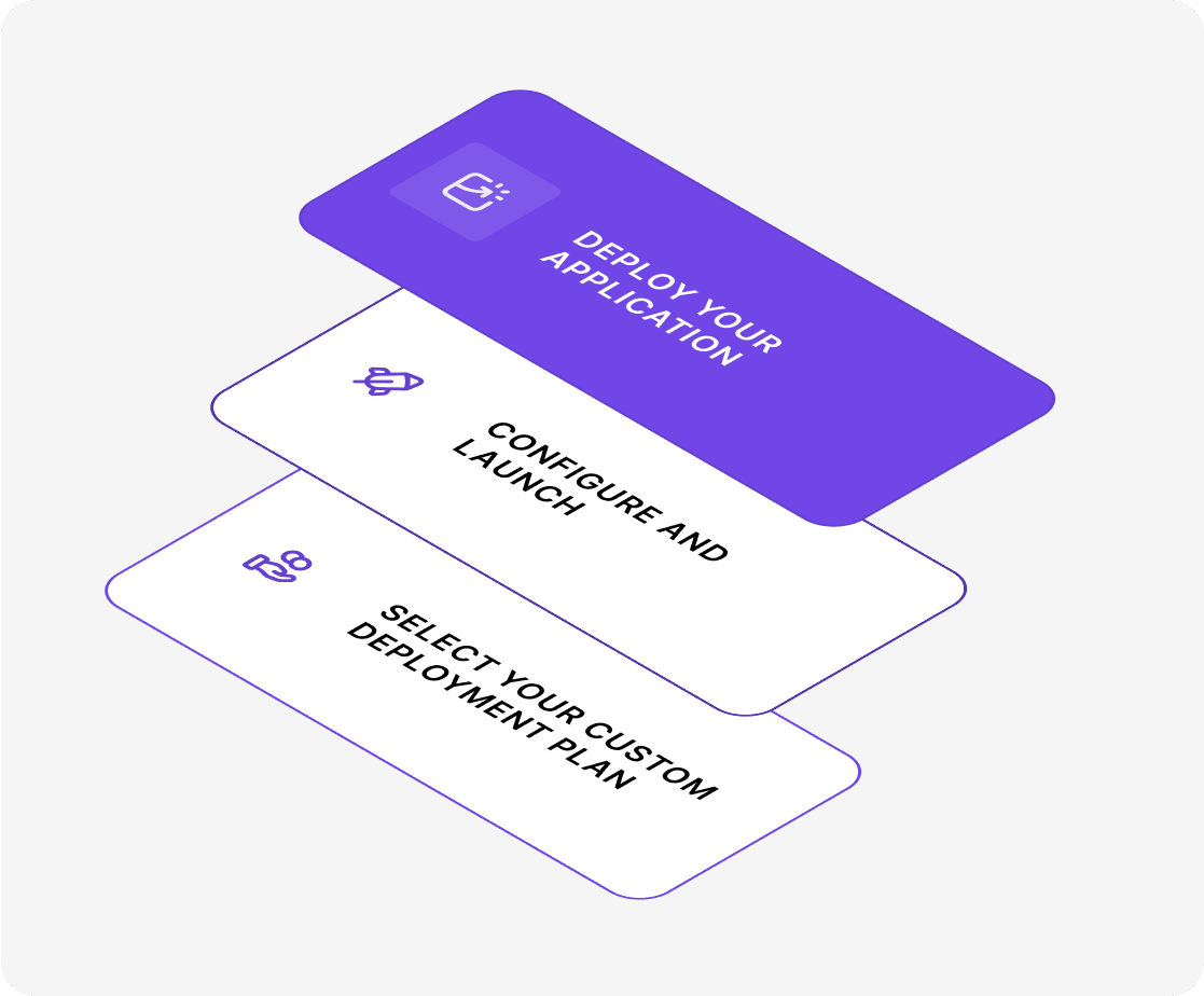 steps card stacking on each other
